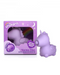 Karma Unicorn Shaped Massaging Tongue Clitoral Vibrator - Lilac next to box 