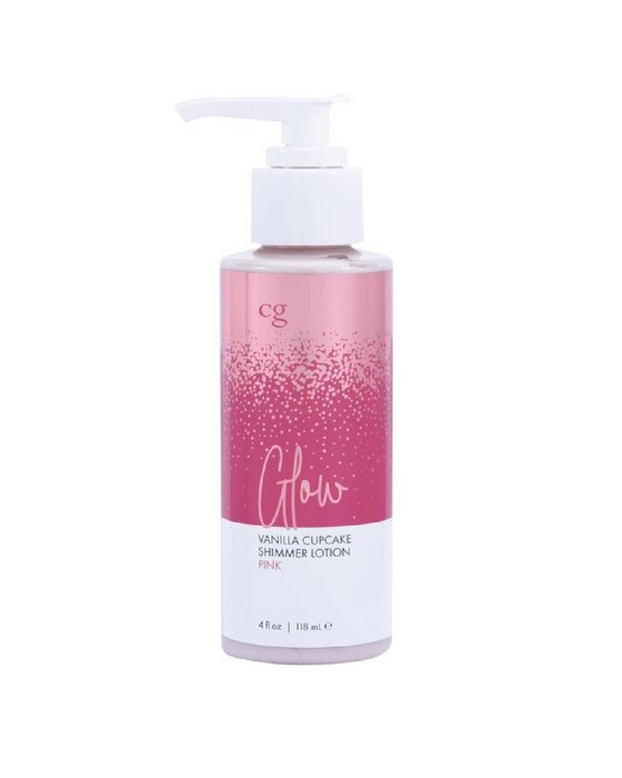 Glow Vanilla Cupcake Shimmer Lotion -  Pink and white bottle 