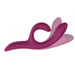 The We-Vibe Nova 2 Powerful Flexible G-Spot Rabbit Vibrator, shown in purple against a white background, features a curved G-spot shaft and a flexible, wing-like clitoral stimulator.