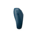 The We-Vibe Pivot 2 is a blue, ergonomic, oval silicone wearable vibrating penis ring for couples with a single circular side button and customizable vibration patterns, shown against a plain white background.