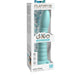 The Wild Thing Ribbed, Long, Tapered 7 Inch Teal Silicone Dildo is shown in its branded packaging. Features include ribbed texture, teal color, strong suction cup for hands-free use or harness compatibility.