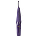 The purple Zumio X2 Rotating Clitoral Stimulator has a slim handle with dual buttons, a small SpiroTip at the top, and "Zumio" in light gold near the base—crafted for precise clitoral stimulation.