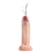 A novelty toy, such as the Loadz Squirting 10 Inch Massive Dildo - Vanilla, with smoke effect added.