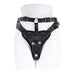 Aurora High Waisted Adjustable Strap on Harness by Sportsheets presented on a mannequin torso.