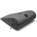 The Liberator Axis Magic Wand Hands-Free Sex Toy Mount is a gray, wedge-shaped pillow with a zippered cover, built-in handle, and a small circular plastic window on top for hands-free Magic Wand use.