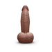 The b-Vibe Slipskin Realistic 6 Inch Girthy Silicone Dildo in Chocolate Tone features a lifelike design and an extra-large girth for a fulfilling experience.