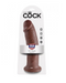 King Cock 10 Inch Suction Cup Dildo - Chocolate