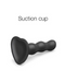 Geisha Jiggle Ball 6 Inch Silicone Suction Cup Dildo - Black