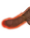 King Cock Plus 7.5 Inch Thrusting Heating Cock with Balls - Chocolate
