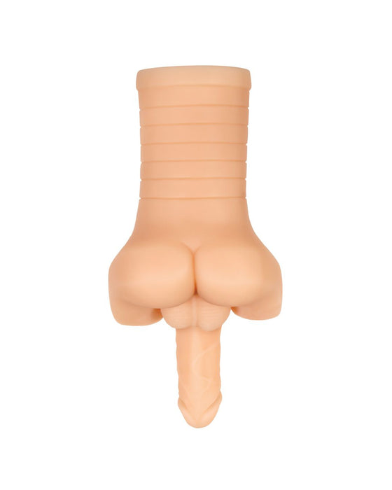 Backdoor Bash Ass Masturbator with Cock and Balls - Vanilla