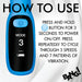 The Bang! First Time G-Spot Vibrator with Digital Display - Blue from XR Brands features a blue and black interface that shows use instructions. The screen displays "Mode 3" along with an icon and directs users to press and hold the power button for 3 seconds to turn the device on or off, cycling through 3 speeds and 7 vibration patterns. At the bottom right of this silicone vibrator is the "BANG!" brand marking.