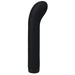 The Doc Johnson Beginner Black Silicone G Spot Vibe In a Bag is a sleek, black, cylindrical object with a smooth, curved tip. Its minimalist design has no visible buttons or controls.
