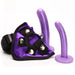 Tantus Bend Over Vibrating Beginner Strap-on Kit w/Harness + 2 Dildos - Purple