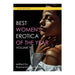 Book cover for Best Women's Erotica of the Year, Volume 9, shows a woman in soft light with eyes closed and hand on her chin. The design features bold white and pink title text, capturing the allure of women’s erotica. Edited by Rachel Kramer Bussel.