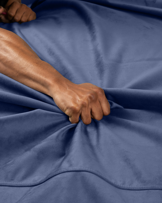 Liberator Fascinator Throw Velvety Blue Waterproof Sex Blanket