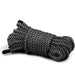 Bondage Couture Rope 25 Feet - Black bundled up on white background 