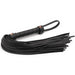 Bondage Couture Vegan Leather Flogger - Black on white background 