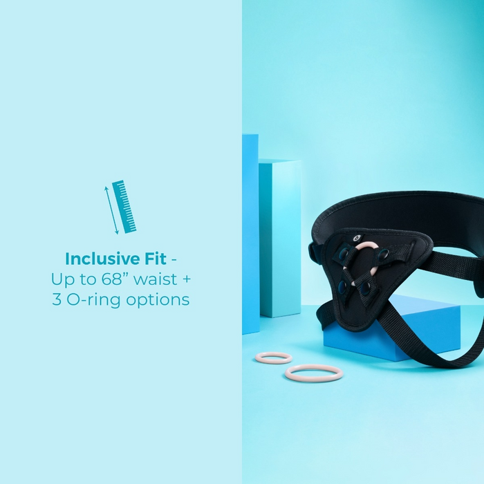 b-Vibe Every Body Vibrating Realistic 6.5 Inch Strap-On Kit