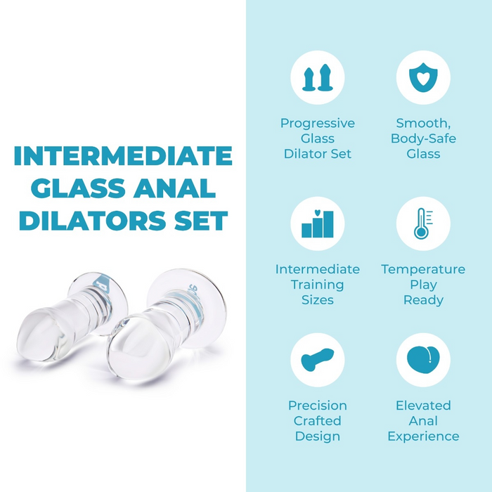 b-Vibe Intermediate Glass Anal Dilator Set
