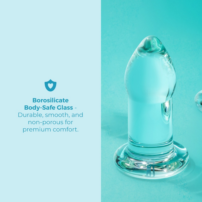 b-Vibe 7.5 Inch Glass Anal Dilator Plug