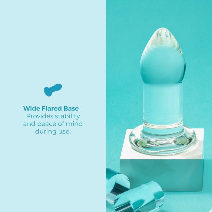 b-Vibe 7.5 Inch Glass Anal Dilator Plug