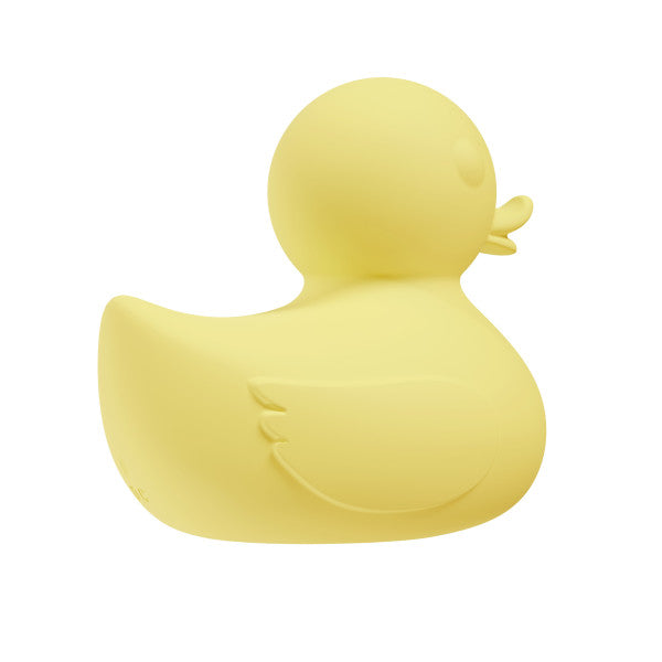 The Splash Waterproof Rubber Duckie Vibrator, subtly shaped like a mini vibrator with a smooth, matte yellow finish, offers simple rounded details and is perfect for beginners seeking a discreet, waterproof experience.