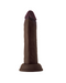 Shaft 7.5 Inch Realistic Flexskin Silicone Dildo - Chocolate