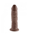 King Cock 9 Inch Suction Cup Dildo - Chocolate