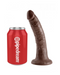 King Cock 7 Inch Suction Cup Dildo - Chocolate