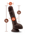 Dr. Mason Long Thick 9 Inch Silicone Dildo - Chocolate
