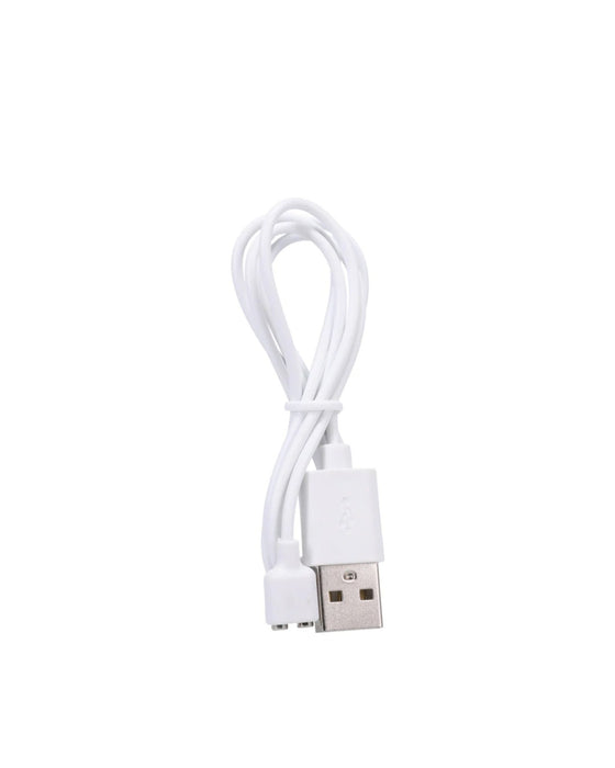Panty Vibrator for Beginners in a Bag - White charging cable, USB with magnetic connector port