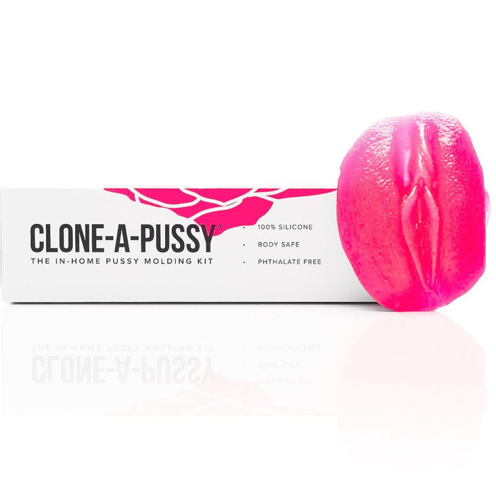 Clone A Pussy Labia Casting Kit - Hot Pink with box and sample mold