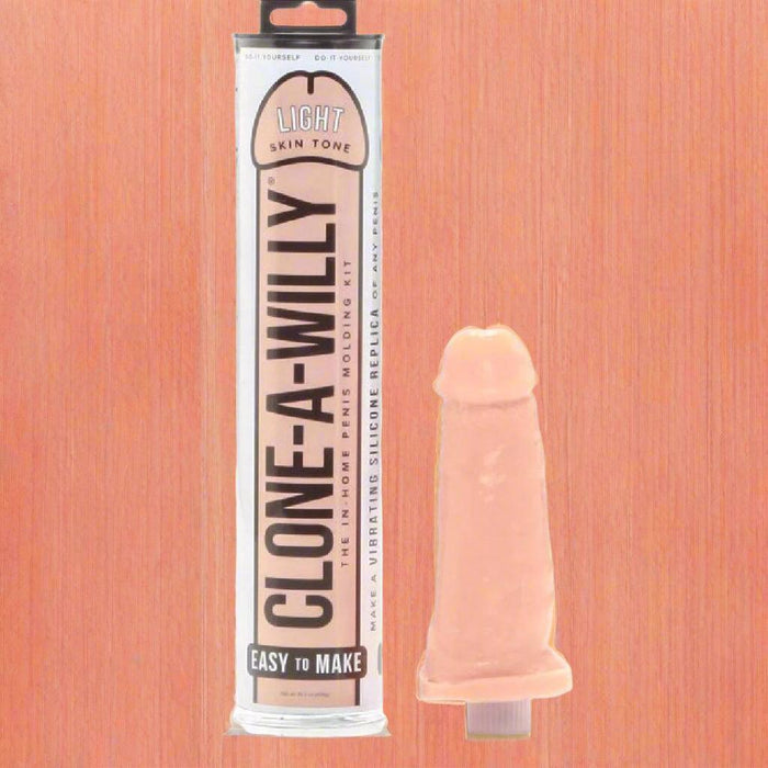 Clone A Willy Vibrating Silicone Penis Casting Kit - Light Tone