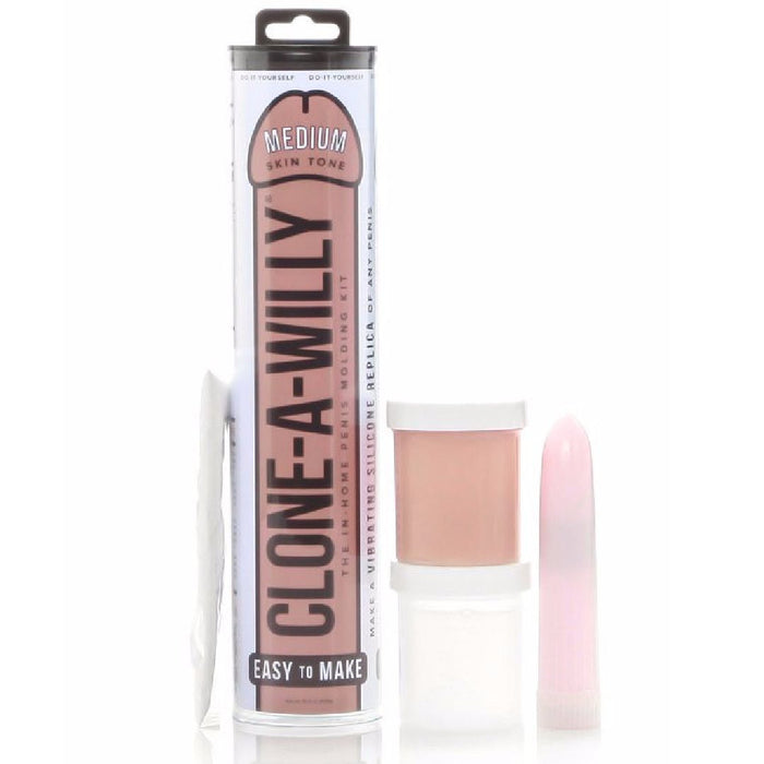 Clone A Willy Vibrating Silicone Penis Casting Kit - Medium Tone
