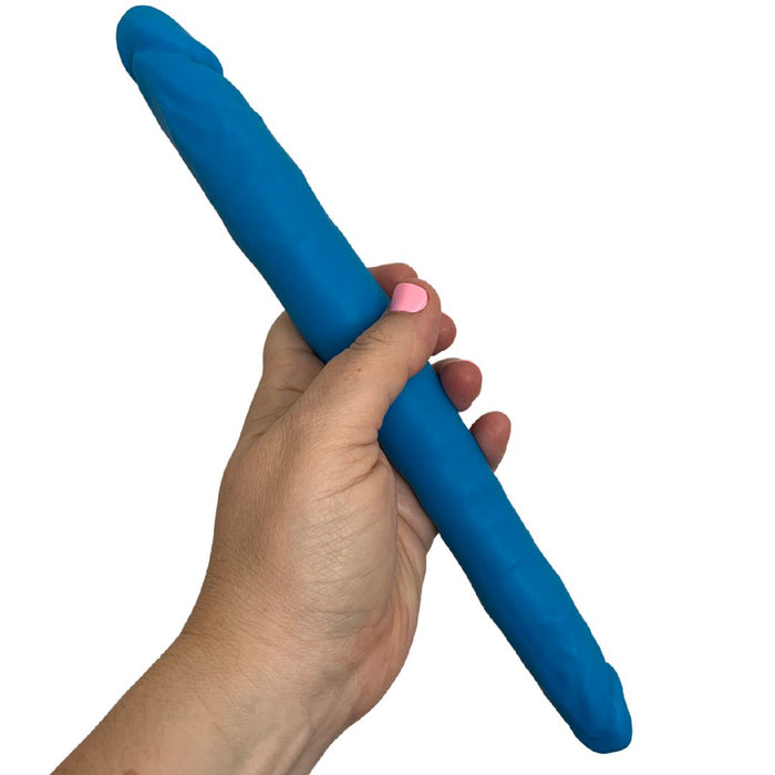 Colours 12 Inch Double Ended Dildo - Blue