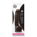 Colours Dual Density 5 Inch Silicone Dildo with Balls - Dark Chocolate