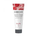 A 7.2 oz (210 ml) tube of Coochy Oh So Smooth Shave Cream - Berry Bliss by Classic Brands, specially formulated for sensitive skin. The white tube features a red berry design at the top with black and red text detailing its benefits, promising a rash-free shave and also functioning as a moisturizing hair conditioner.