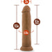 Dr. Henry 9.5 Inch Silicone Dildo - Mocha
