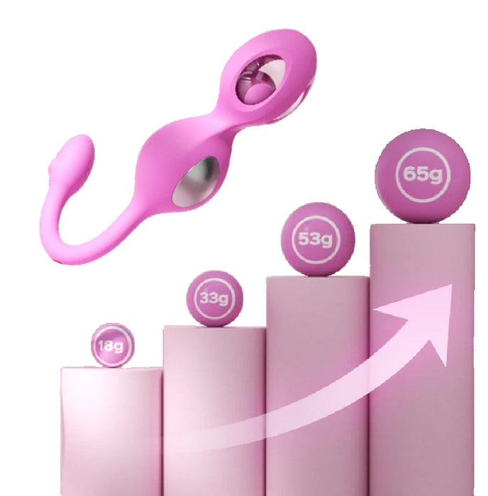 The Elektra App-Controlled E-Stim Kegel Training Set for Pelvic Floor and a toy.