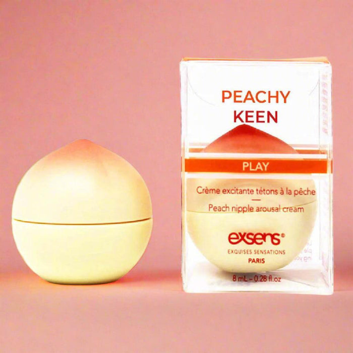 Exsens Flavored Nipple Arousal Cream - Peachy Keen - 8ml