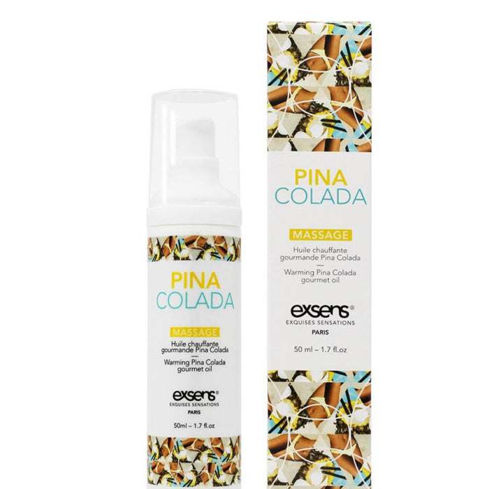 Exsens Pina Colada Flavored Warming Massage Oil 50ml