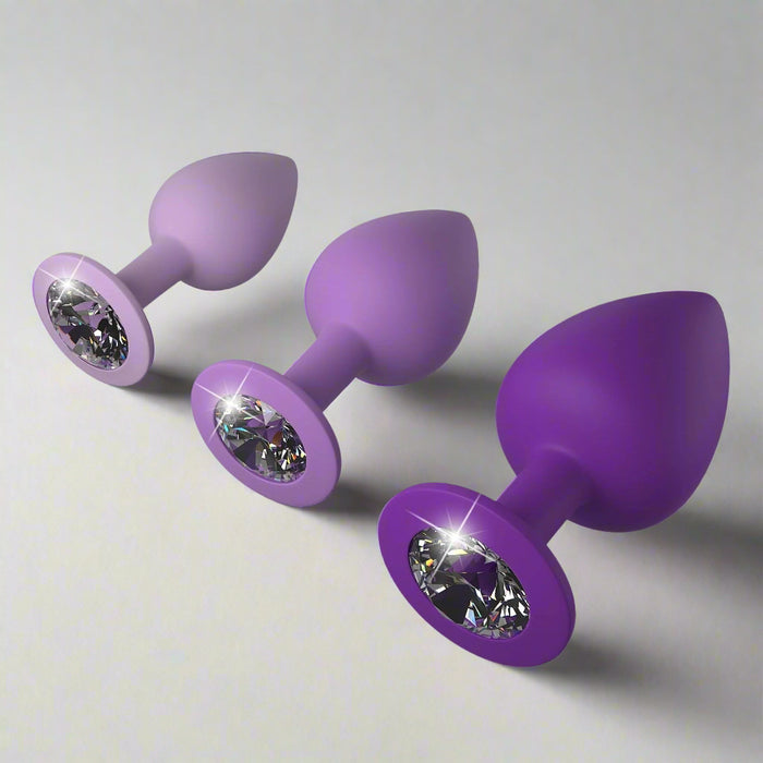 Pipedream Products Butt Plug Fantasy For Her Little Gems Silicone Anal Trainer Set