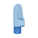 The Fingerlicious Rechargeable Silicone Fingering Vibrator, shown against a white background, features textured bristles and a wide base opening for slipping over a finger, resembling a blue finger ring for easy use.