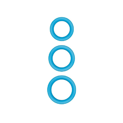 Firefly Halo Glow in the Dark Cock Blue Rings - Various Sizes