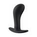 Introducing the Fun Factory Bootie Large Silicone Anal & Prostate Plug - Black, a sleek and ergonomically designed prostate massager. Crafted by Fun Factory, this plug features a bulbous, curved silhouette with a flared, flat silicone base for safe and comfortable use. Its smooth texture and intentional design make it perfect for internal stimulation during prostate play.