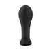 A black Fun Factory Bootie Large Silicone Anal & Prostate Plug, shaped like a bulb with a narrow silicone base, commonly used for intimate pleasure and prostate stimulation. The product is presented against a white background.