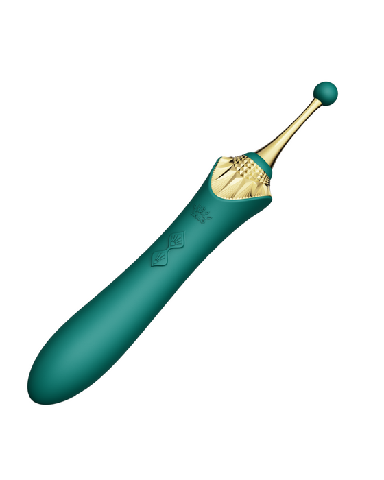Zalo Bess 2.0 Clitoral Heating Vibrator with Attachments  - Green