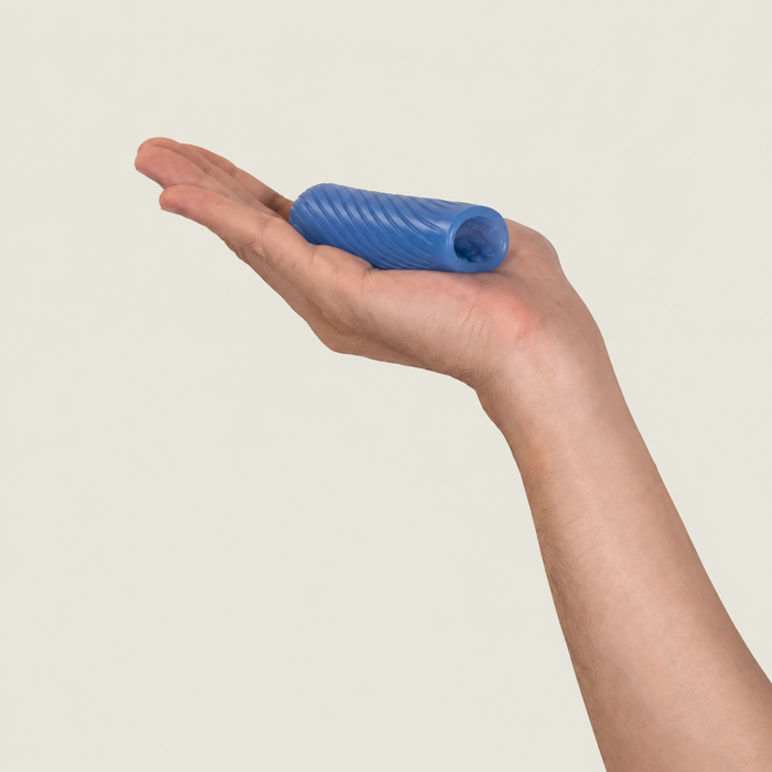 Ghost Discreet Reversible Silicone Pocket Stroker - Blue