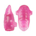Two pink silicone finger protectors are shown with a textured surface and openings to fit over fingers, designed to provide protection while using hot tools or handling sharp objects, similar to how the Tongue Vibe from the GoodHead Pussy Pleasure Party Kit by Doc Johnson enhances safety and sensation.