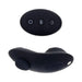 Two black silicone Sportsheets earbuds with control buttons and an adjustable harness isolated on a white background.